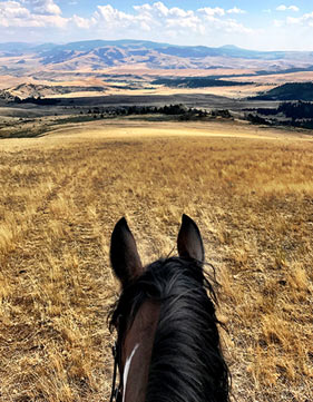 Riding in mountains